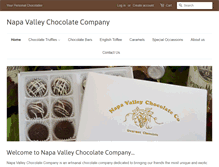 Tablet Screenshot of napavalleychocolateco.com